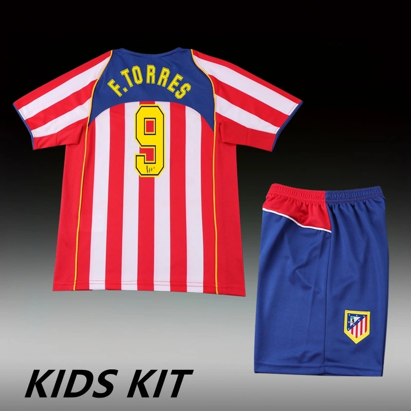 2004/05 Atletico De Madrid Home Kids Kit