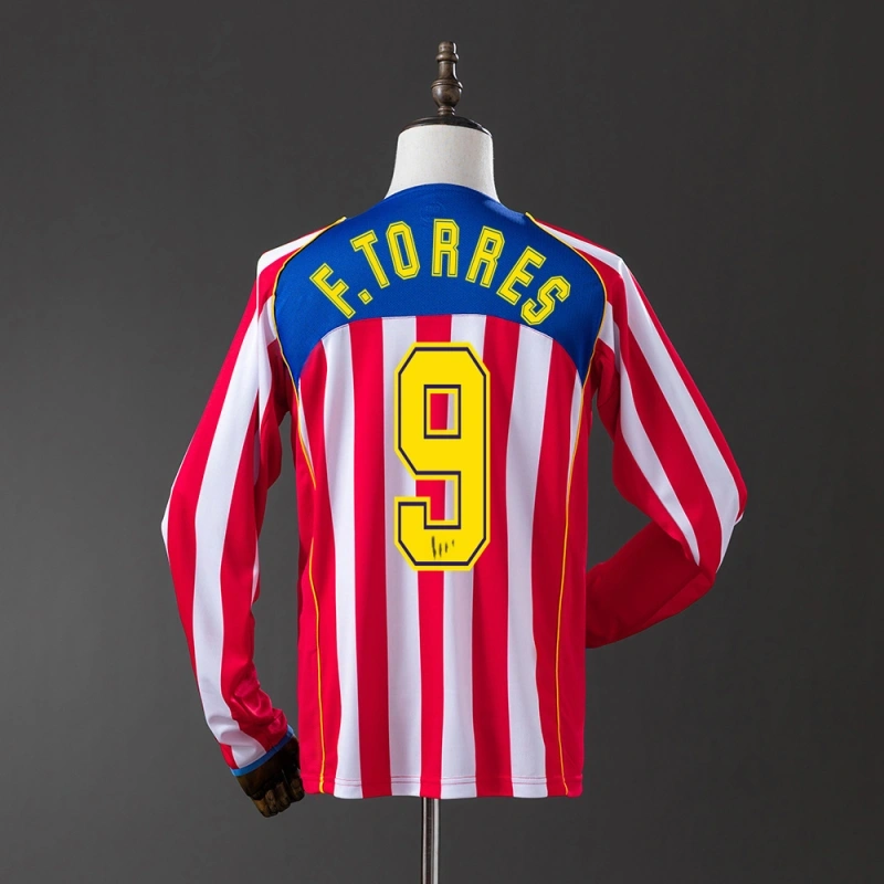 2004/05 Atletico Madrid Long Sleeved Home Jersey