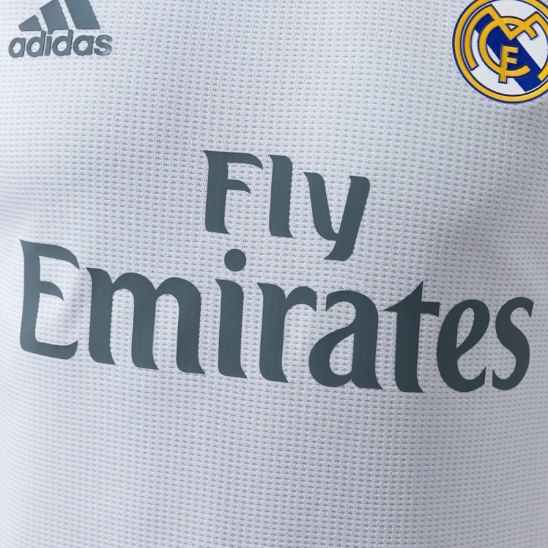 2015/16 Real Madrid Long Sleeve Home Jersey Player Version