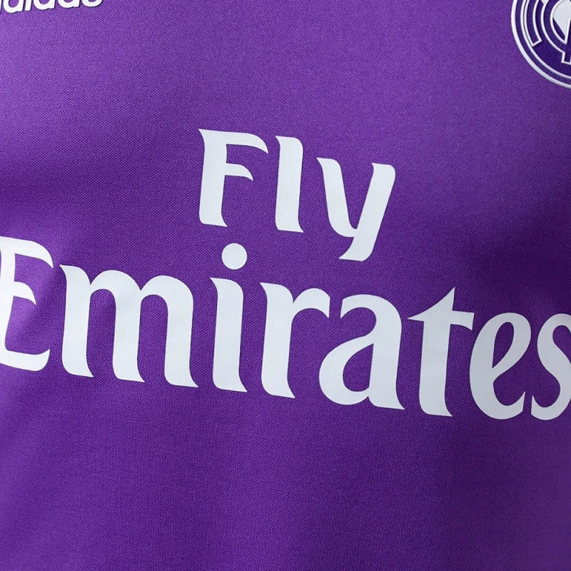 2016/17 Real Madrid Long Sleeve Away Jersey Player Version