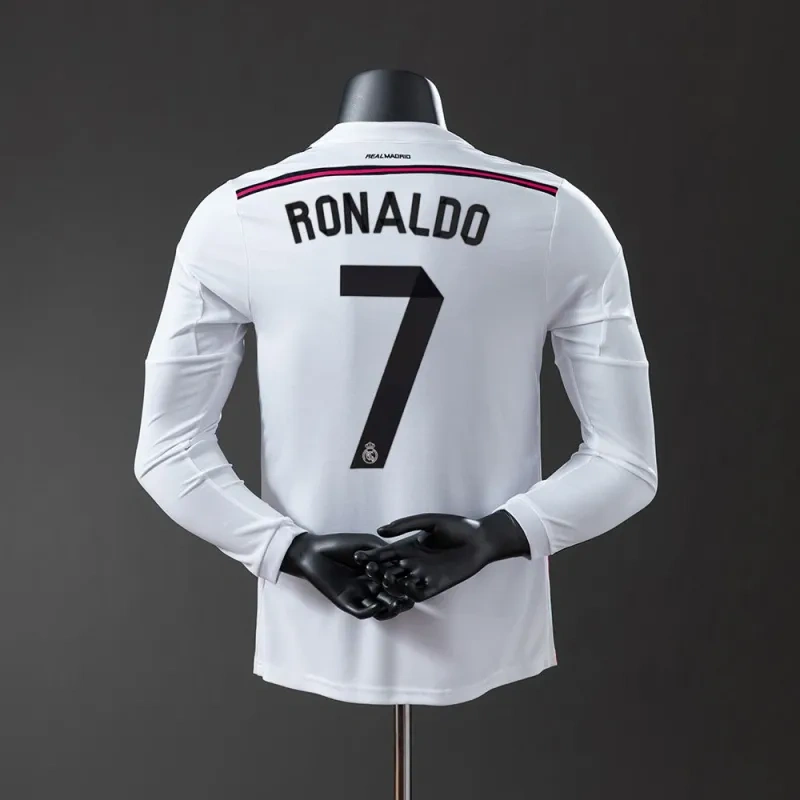 2014/15 Real Madrid Long Sleeve Home Jersey Player Version