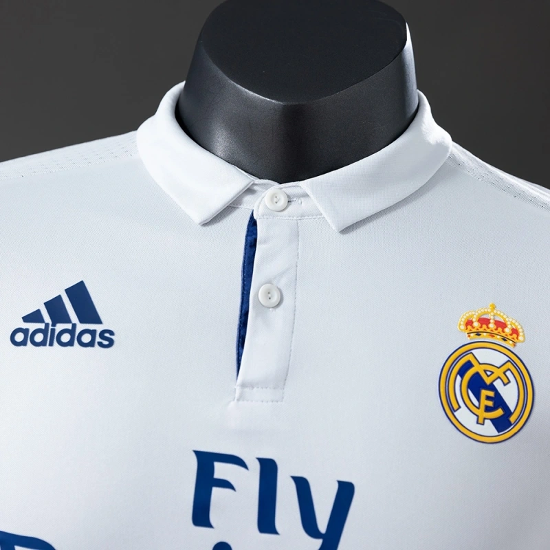 2016/17 Real Madrid Long Sleeve Home Jersey Player Version