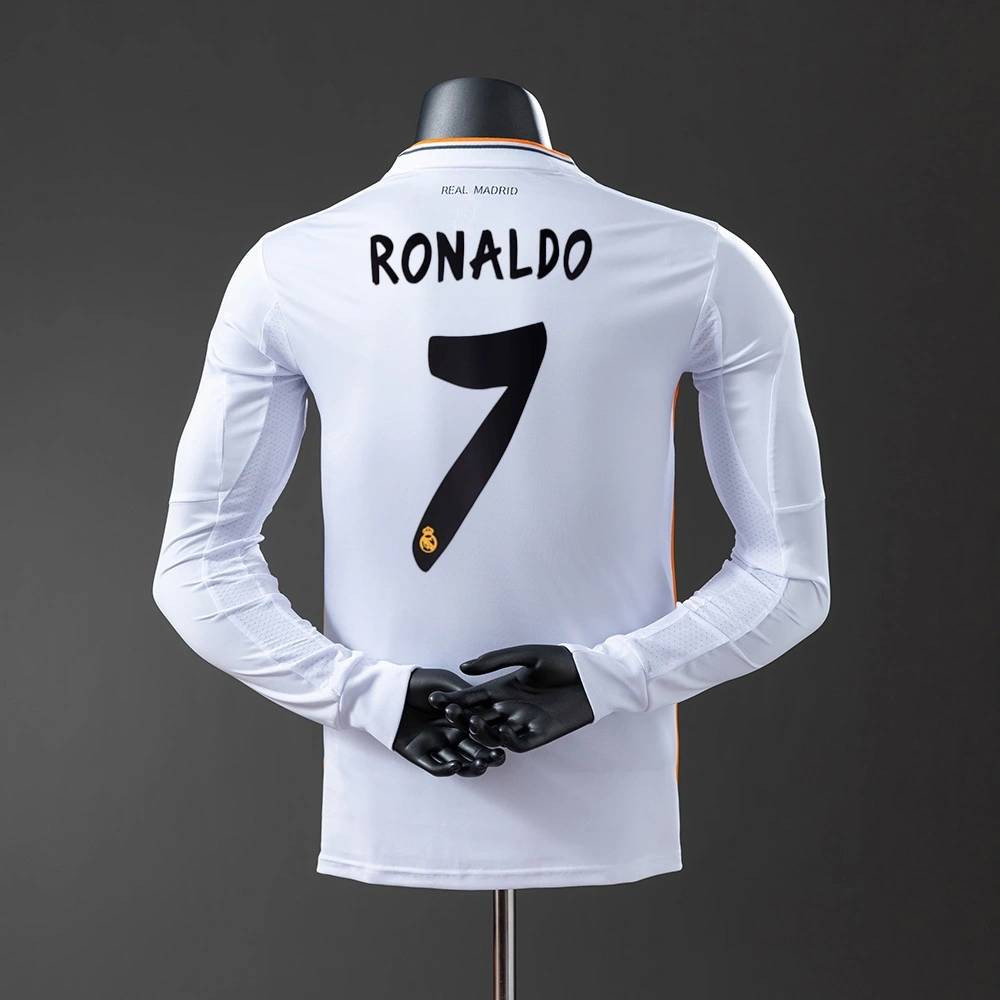 2013/14 Real Madrid Long Sleeve Home Jersey Player Version