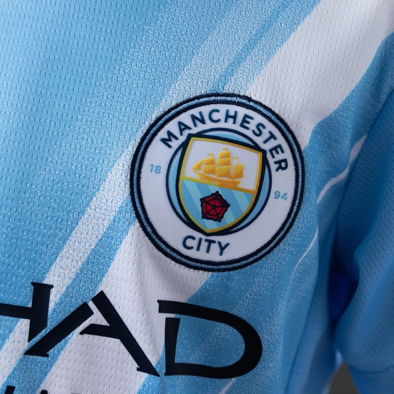 2025/26 Manchester City Home Men And Kids Kit