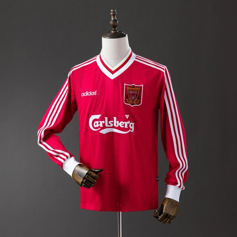 1995/96 Liverpool Long Sleeves Home Jersey