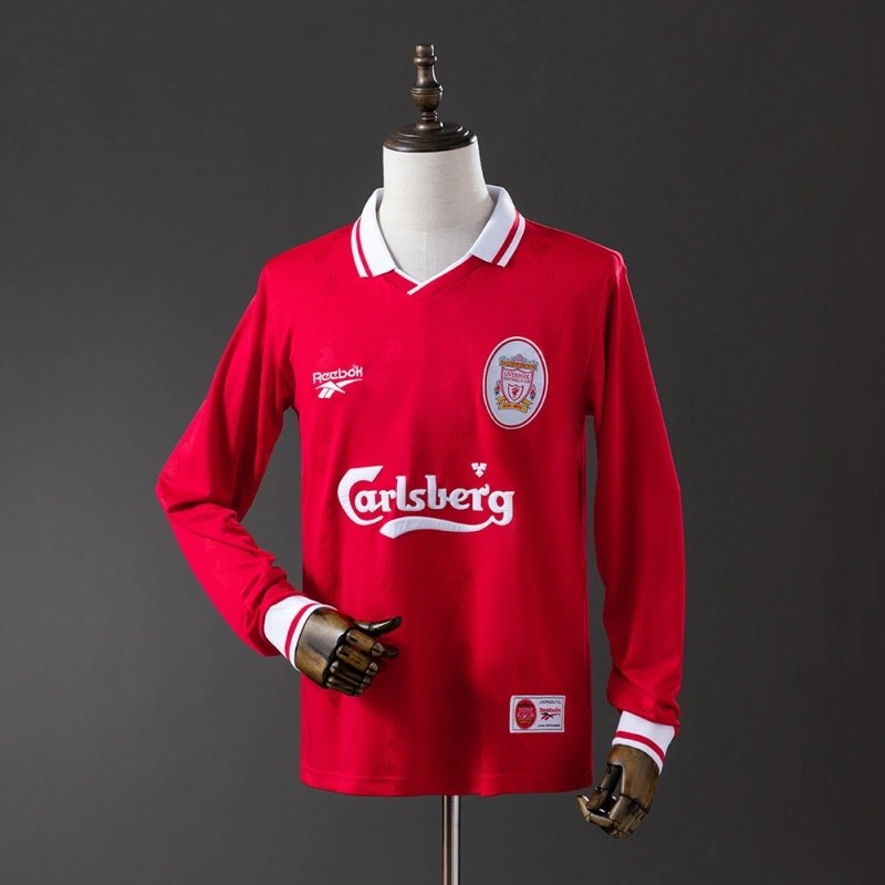 1996/97 Liverpool Long Sleeves Home Jersey