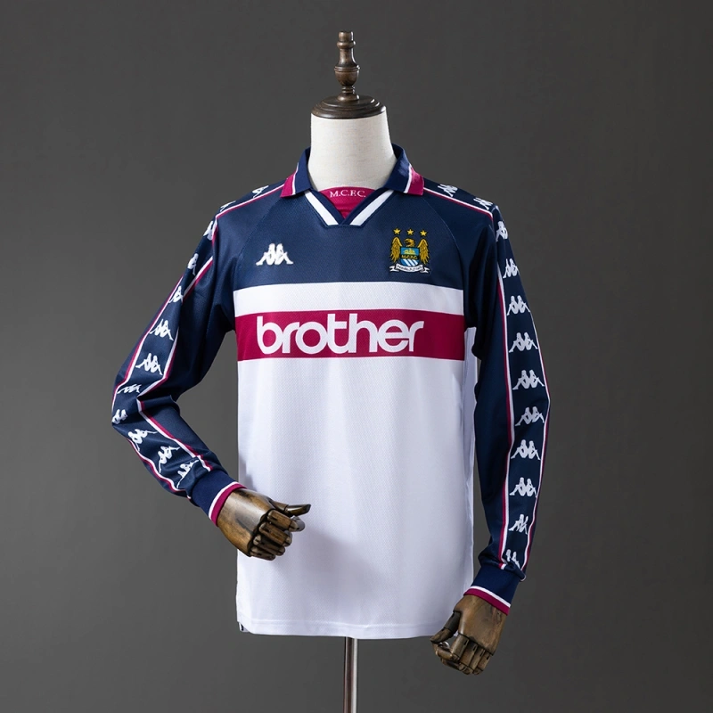 1997/98 Manchester City Long Sleeve Away Jersey