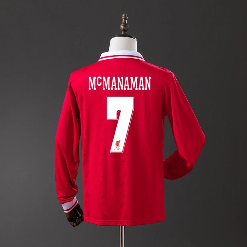 1996/97 Liverpool Long Sleeves Home Jersey