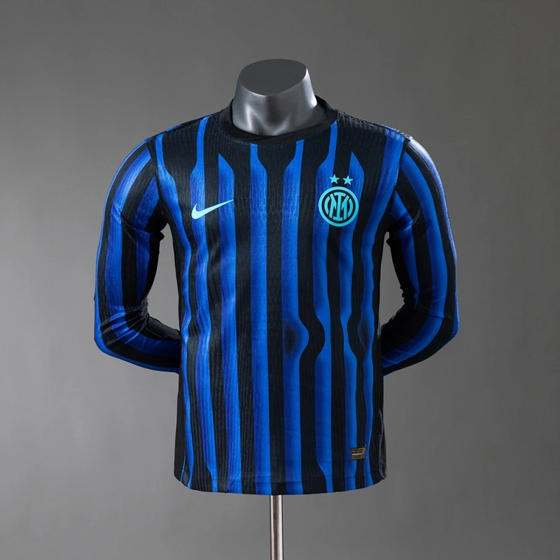 2025/26 Inter Milan Long Sleeved Home Jersey Player Version