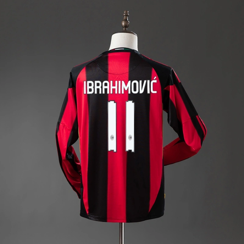 2010/11 Ac Milan Long Sleeve Home Jersey