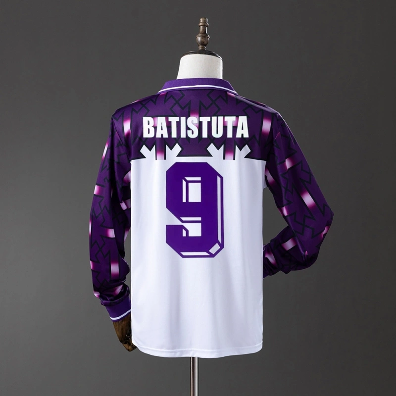 1992/93 Fiorentina Away Long Sleeve Jersey
