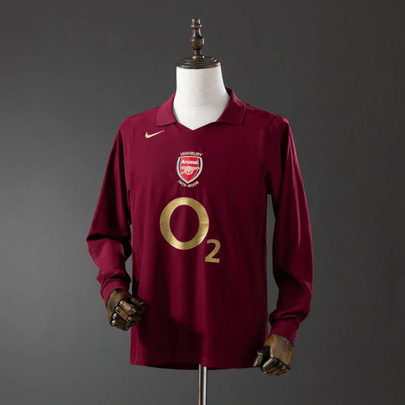 2005/06 Arsenal Long Sleeve Home Jersey