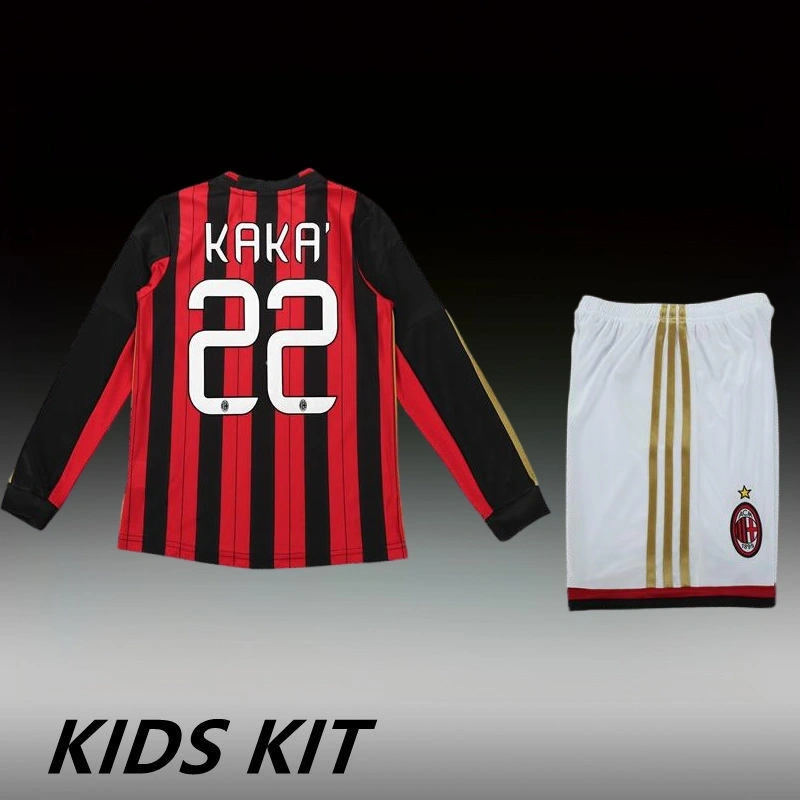 2013/14 Ac Milan Home Long Sleeve Kids Kit