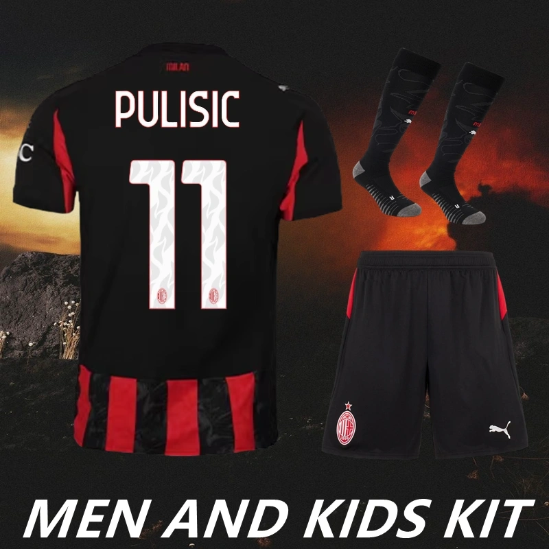 2025/26 Ac Milan Home Men And Kids Kit