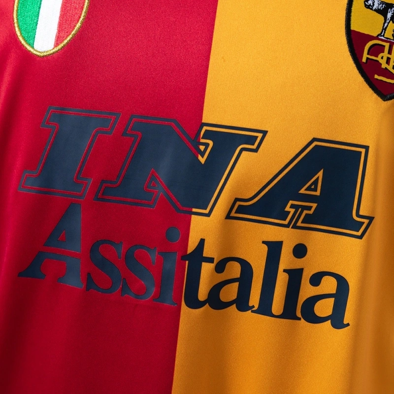 2001/02 Roma Long Sleeve Home Jersey