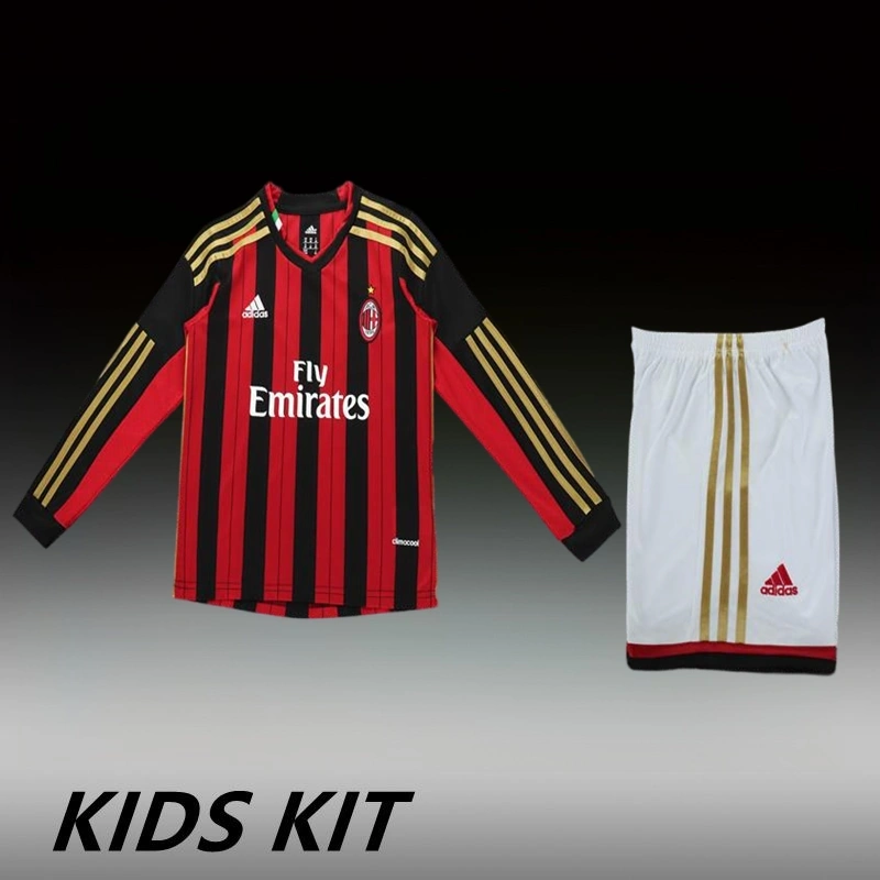 2013/14 Ac Milan Home Long Sleeve Kids Kit