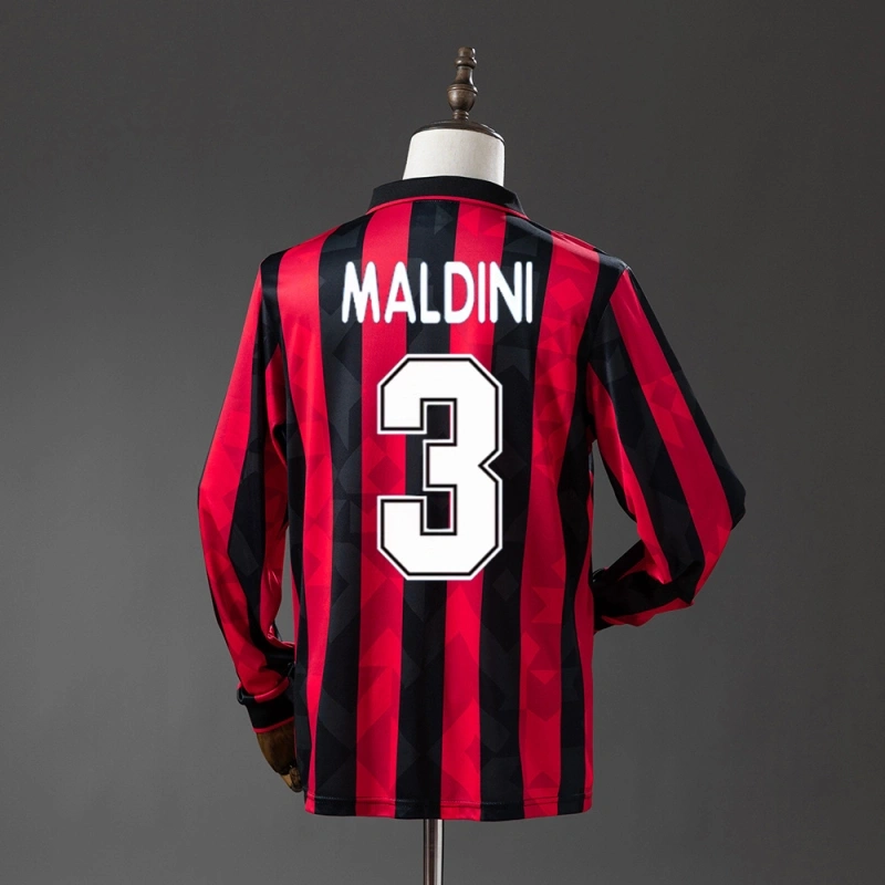1993/94 Ac Milan Long Sleeve Home Jersey