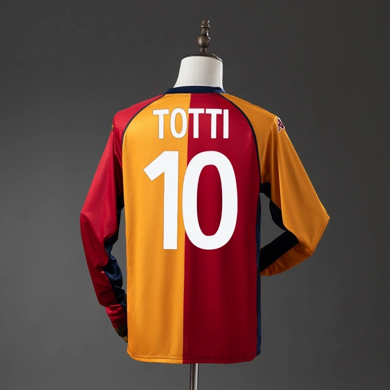 2001/02 Roma Long Sleeve Home Jersey