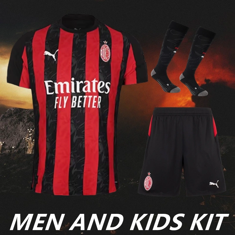 2025/26 Ac Milan Home Men And Kids Kit