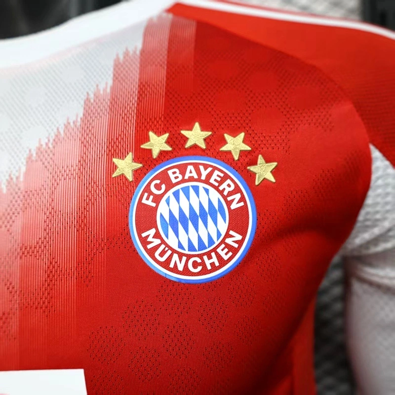 2025/26 Bayern Munich Home Jersey Long Sleeve Player Version