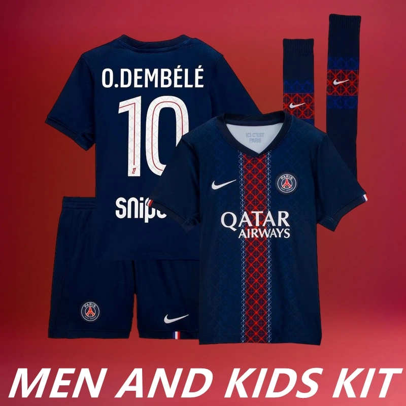 2025/26 Psg Home Men And Kids Kit