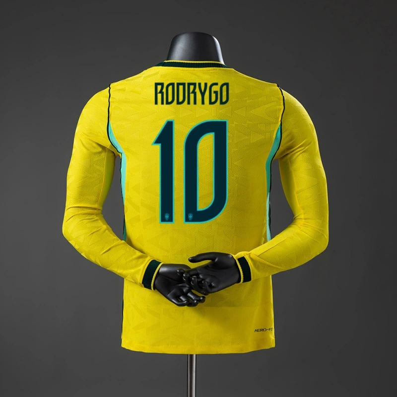 2026 Brazil Home World Cup Long Sleeved Jersey Player Version