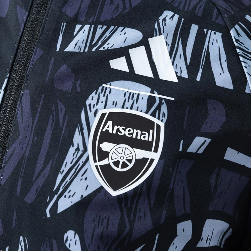 2025/26 Arsenal Reversible Jacket Windbreaker - Red & Black
