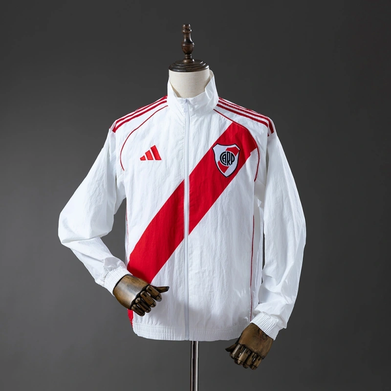 2025/26 River Plate Windbreaker-White