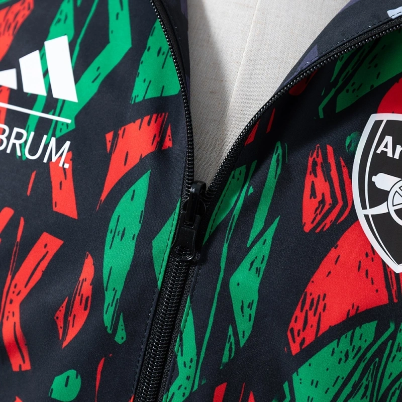 2025/26 Arsenal Reversible Jacket Windbreaker - Red & Black