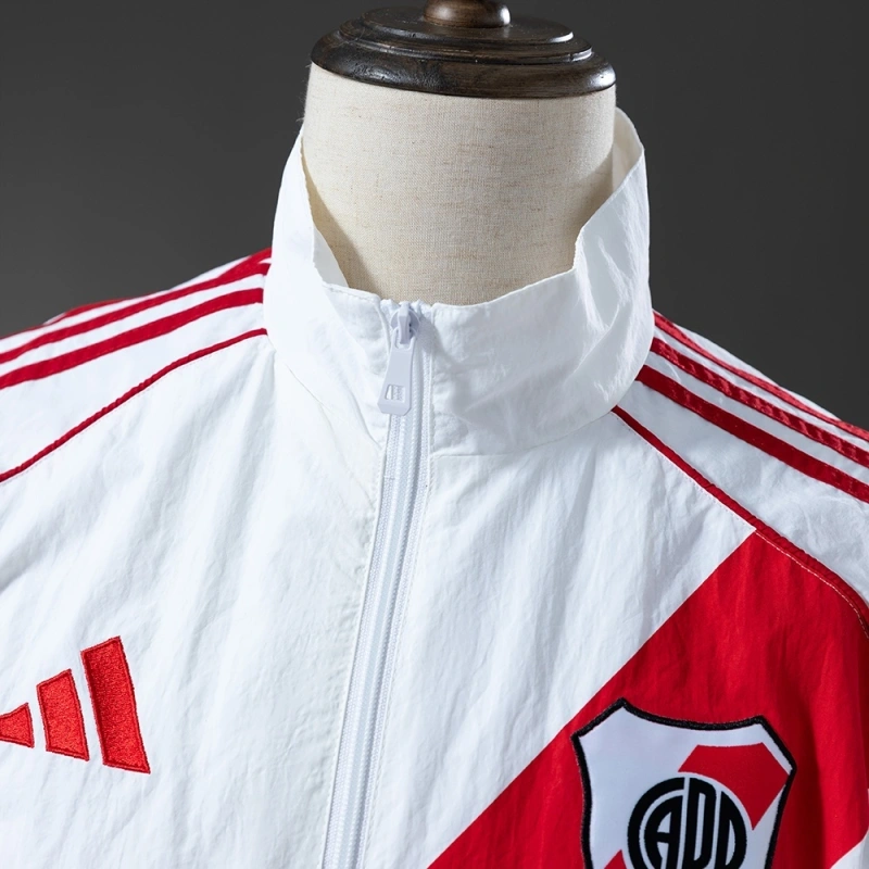 2025/26 River Plate Windbreaker-White