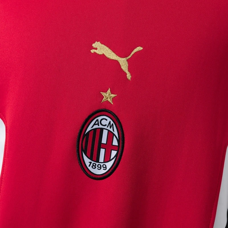 2025-26 AC Milan Long-Sleeved Sweatshirt - Red