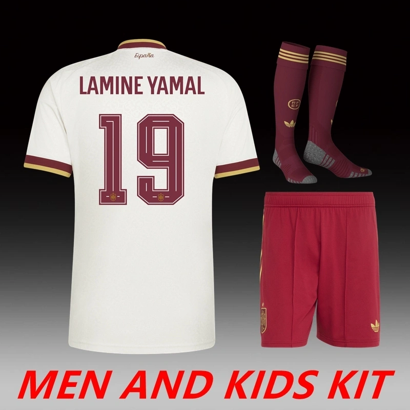 2026 Spain World Cup Away Men And Kids Kit