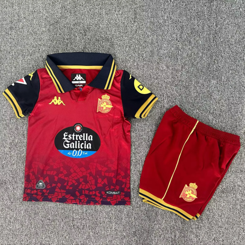 2025/26 Deportivo La Coruna Home Kids Kit
