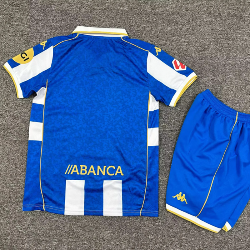 2025/26 Deportivo La Coruna Home Kids Kit