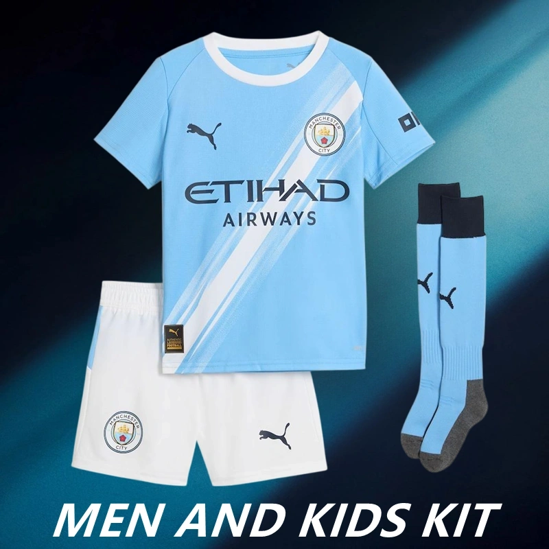 2025/26 Manchester City Home Men And Kids Kit