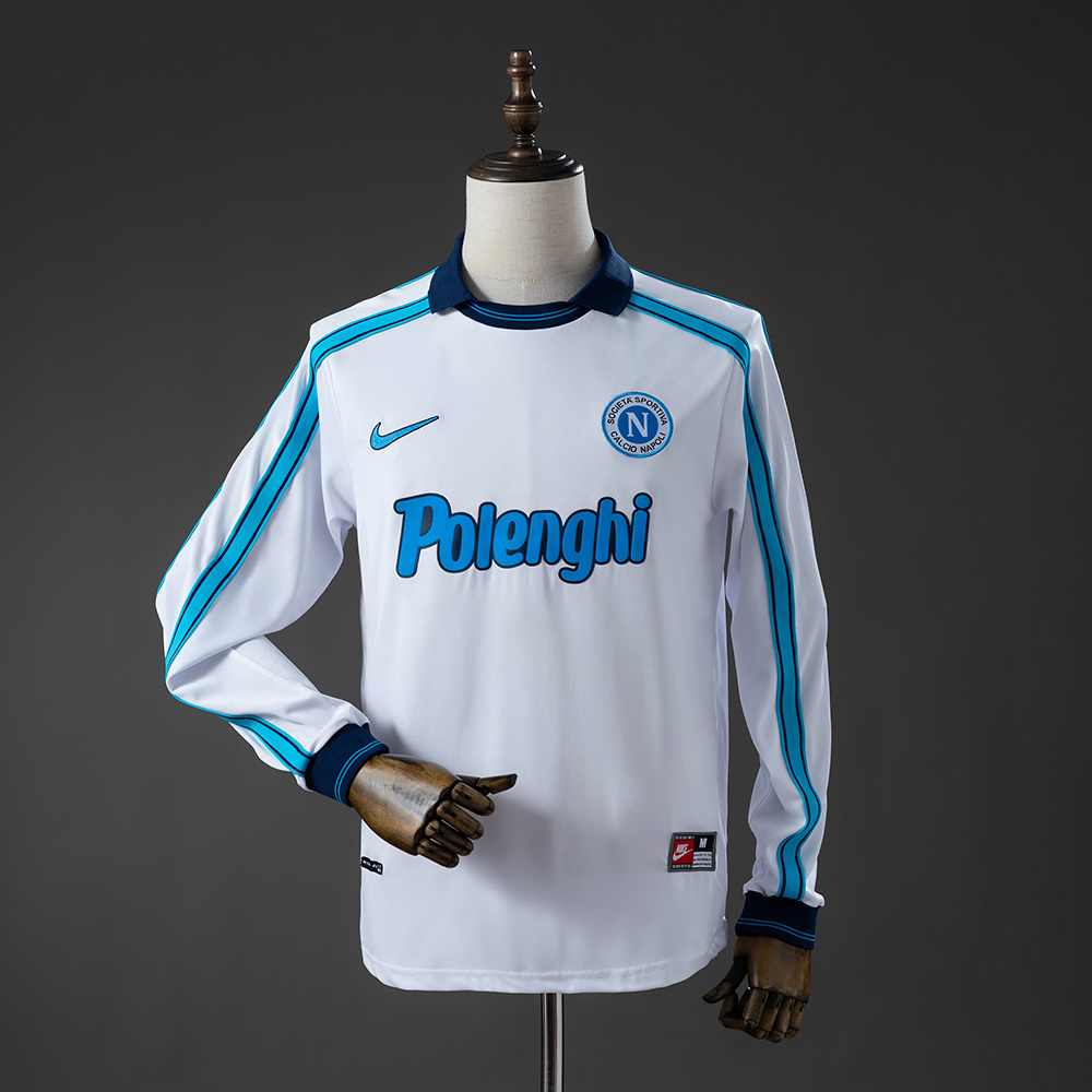 1998/99 Napoli  Away Long-Sleeve Retro Jersey