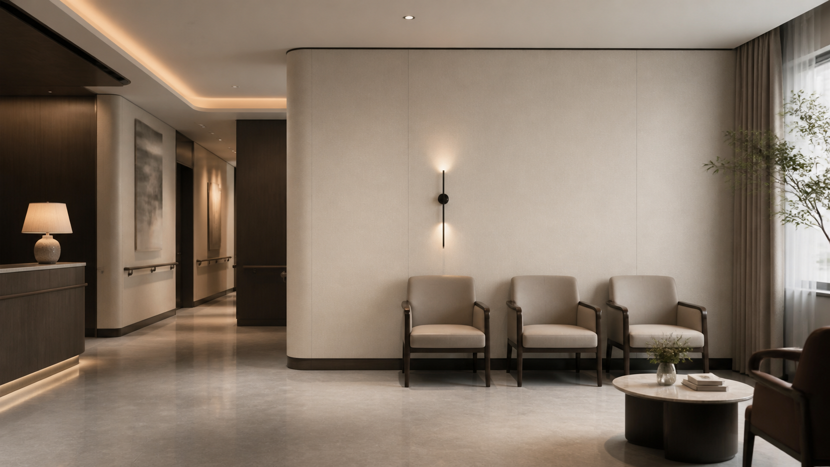 Silver Cloud,MY SHOP,Anxin Easy-Clean Wall Panels for Projects