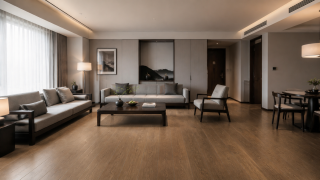 Classic Mocha Oak,MY SHOP,Waterproof SPC Flooring for Fast Renovation