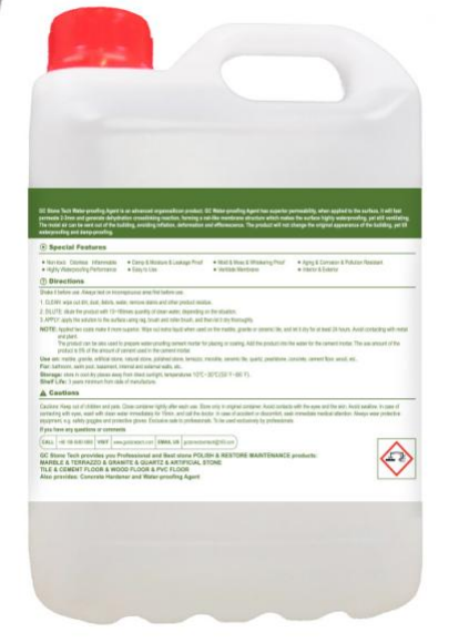 X2 GC-STONE TECH Oil-based Waterproofing Agent | Organosilicon Solvent-Based Penetrating Stone Water Repellent & Anti-Fouling Protective Agent,GC-StoneChem,X2 GC-STONE TECH Oil-based Waterproofing Agent | Organosilicon Solvent-Based Penetrating Stone Water Repellent & Anti-Fouling Protective Agent