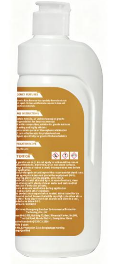 X269 GC-STONE TECH Granite Rust Remover | Colorless Low-Acid Oxidizing Liquid Rust Remover Specially Developed for Granite & Tile Rust Stain Removal Without Surface Damage,GC-StoneChem,X269 GC-STONE TECH Granite Rust Remover | Colorless Low-Acid Oxidizing Liquid Rust Remover Specially Developed for Granite & Tile Rust Stain Removal Without Surface Damage