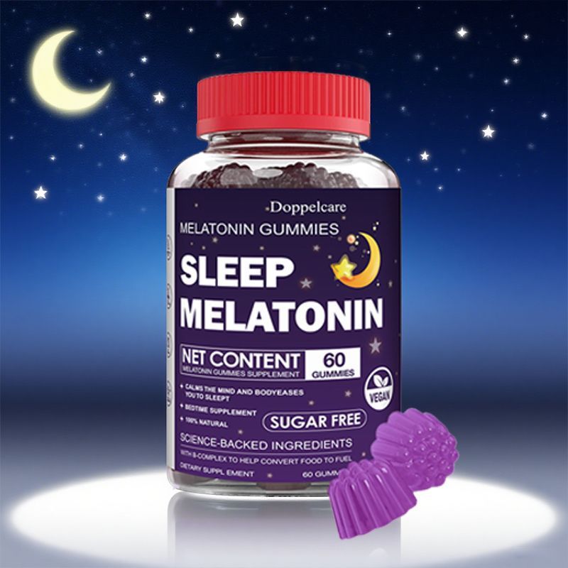 Doppelcare Sleep Melatonin Gummies - 60 Count | Natural Sleep Aid | Sugar-Free & Vegan