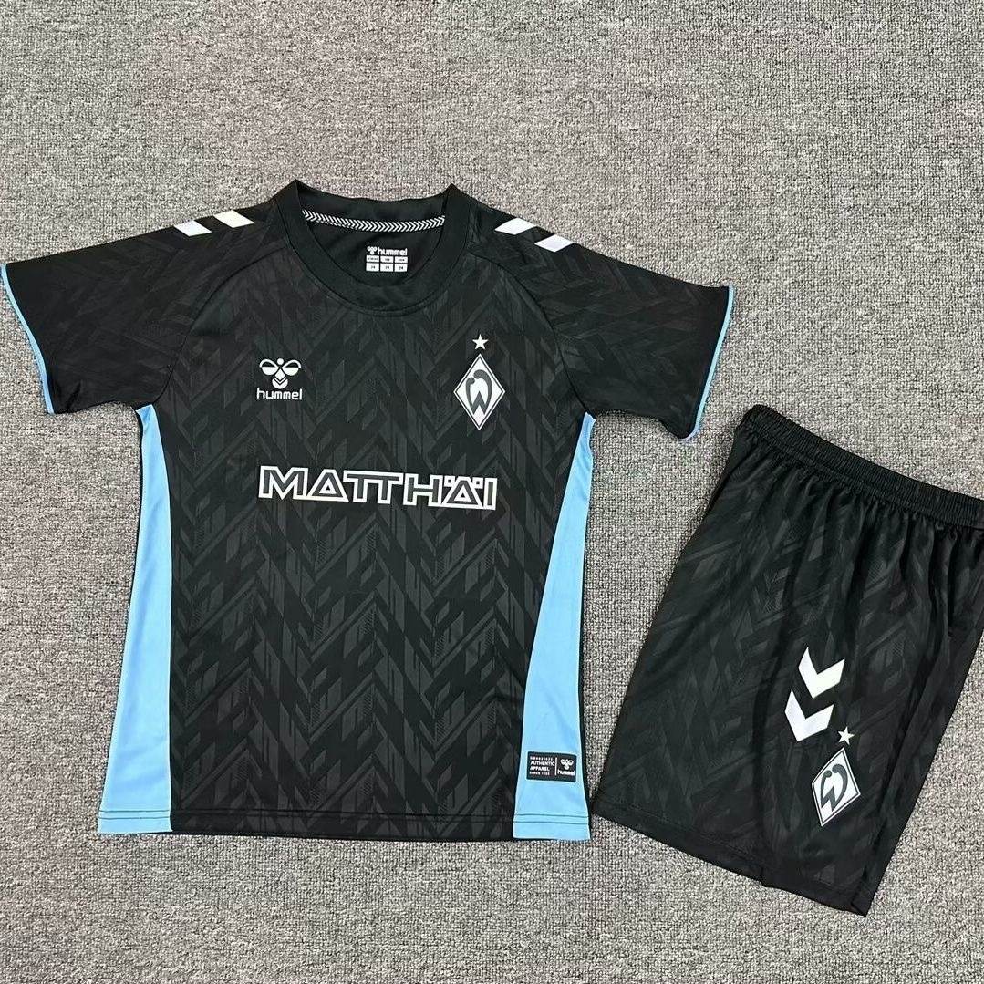 24-25 Werder Bremen Away Kids Kit Soccer Jerseys
