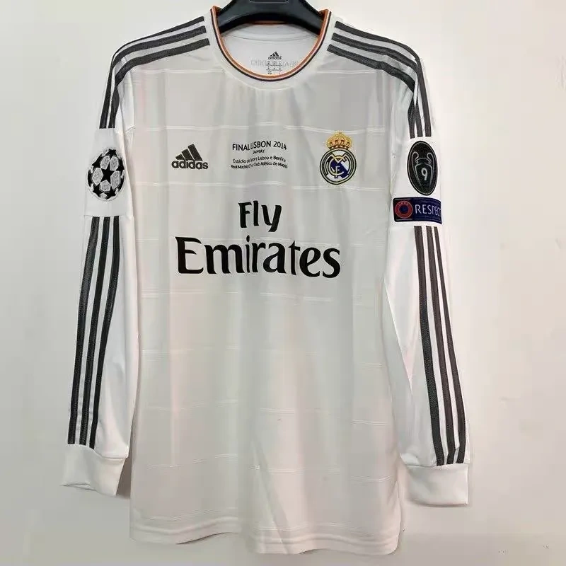 Real Madrid Retro Jersey Home Long Sleeve 2013-14