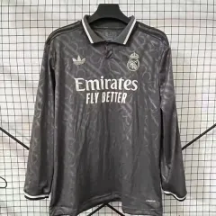 24-25 Real Madrid Third Away Soccer Jersey Long Sleeve