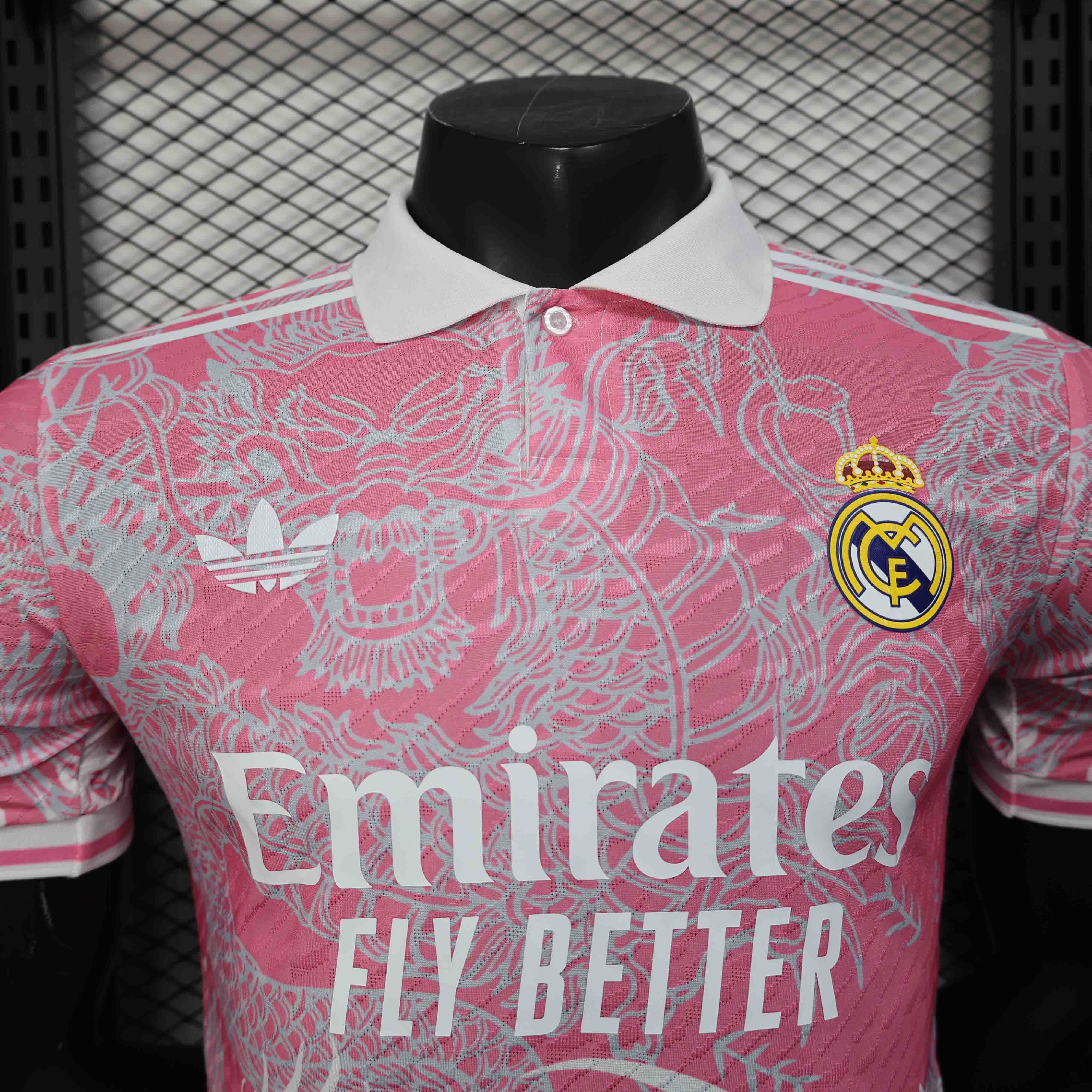 25-26 Real Madrid Pink Dragon Special Edition Kit Player Version Shirt