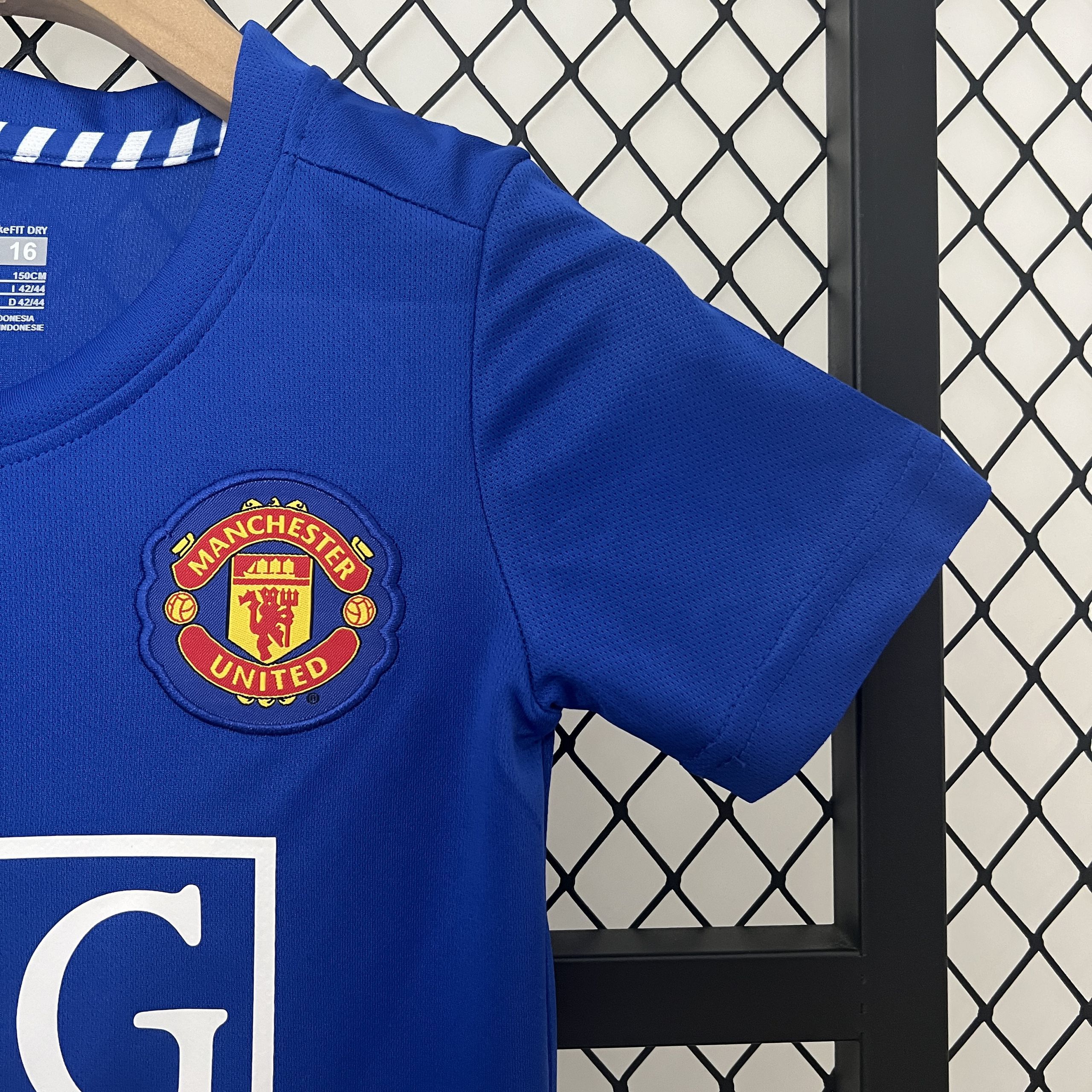 Manchester United 08-09 Third Retro Kid Kits Children Sets Jerseys