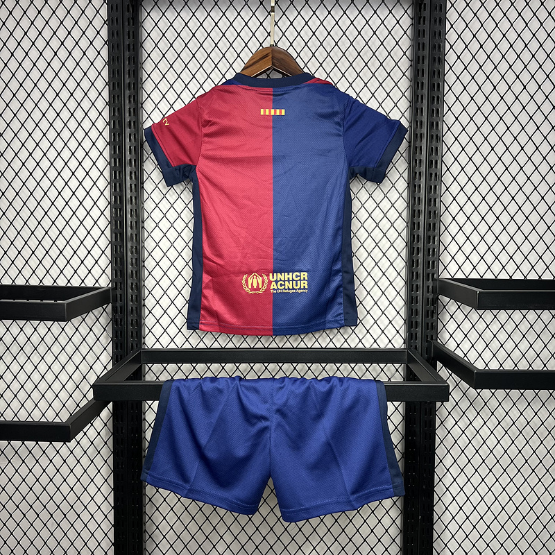 24-25 Kids Barcelona Home Kit(Jersey+Short)