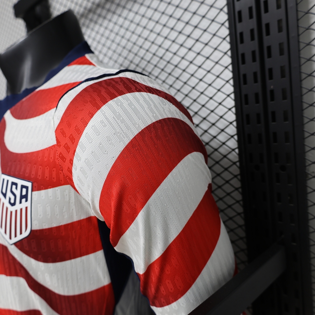 USA Authentic Soccer Jersey Home Long Sleeve Shirt World Cup 2026