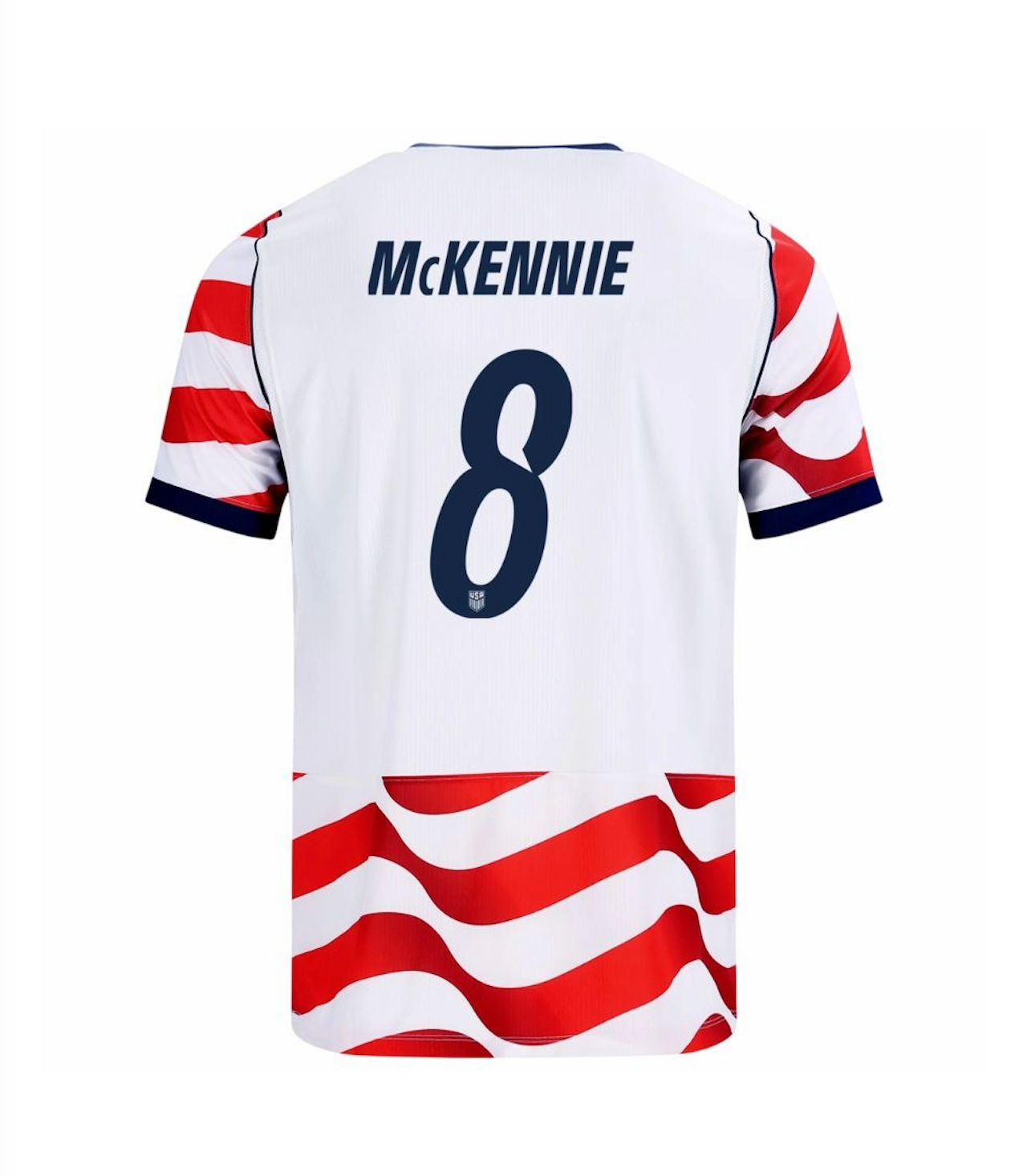 McKENNIE #8 USA Soccer Jersey Home Custom Shirt World Cup 2026
