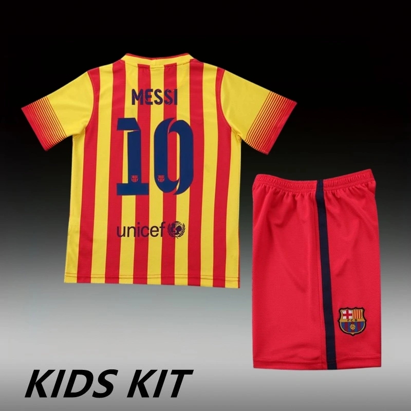 2013-14 BARCELONA AWAY KIDS KIT
